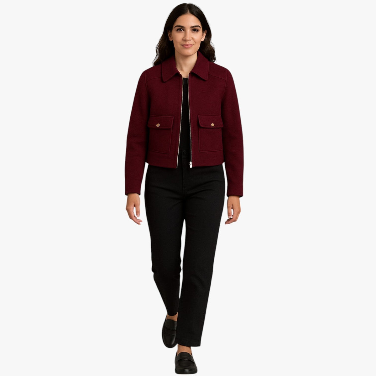 Alison | Eleganter Winter-Street-Jacke: warm, praktisch und mit Taschen