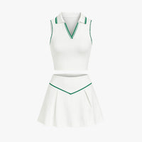 Monique | Stil und Unterstützung – Damen-Tennisset aus 2 Teilen mit gepolstertem Top