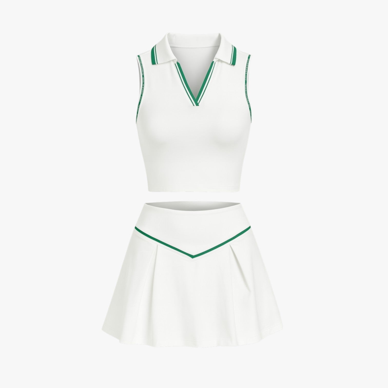 Monique | Stil und Unterstützung – Damen-Tennisset aus 2 Teilen mit gepolstertem Top