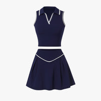 Monique | Stil und Unterstützung – Damen-Tennisset aus 2 Teilen mit gepolstertem Top