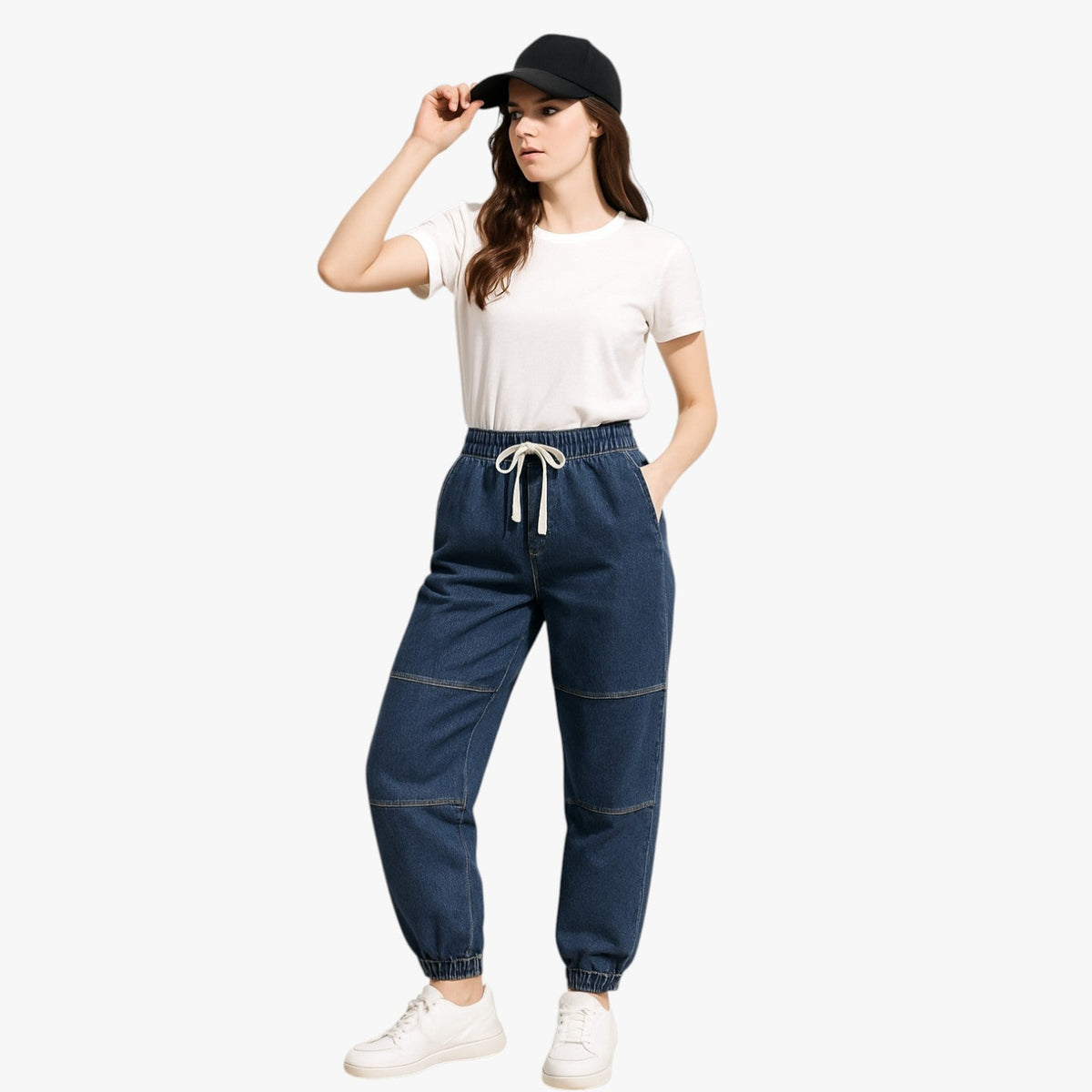 Bridget | Komfort Vintage - Oversize Sommerjeans mit Gummizug in der Taille