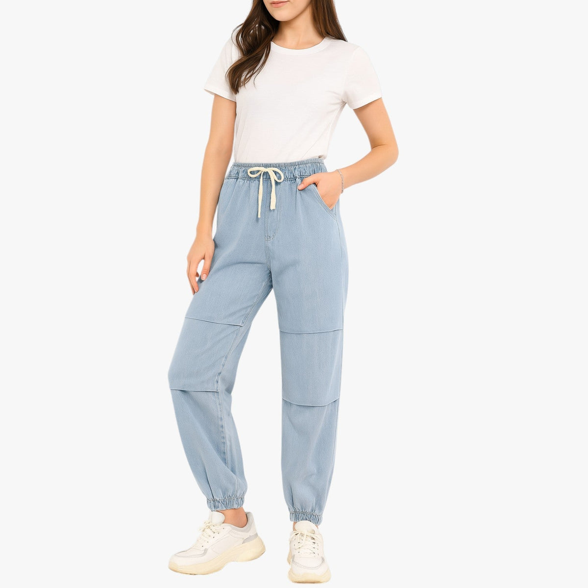Bridget | Komfort Vintage - Oversize Sommerjeans mit Gummizug in der Taille