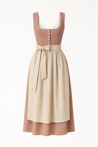 Palma | Traditionelles Midikleid mit Schleife und Retro-Details