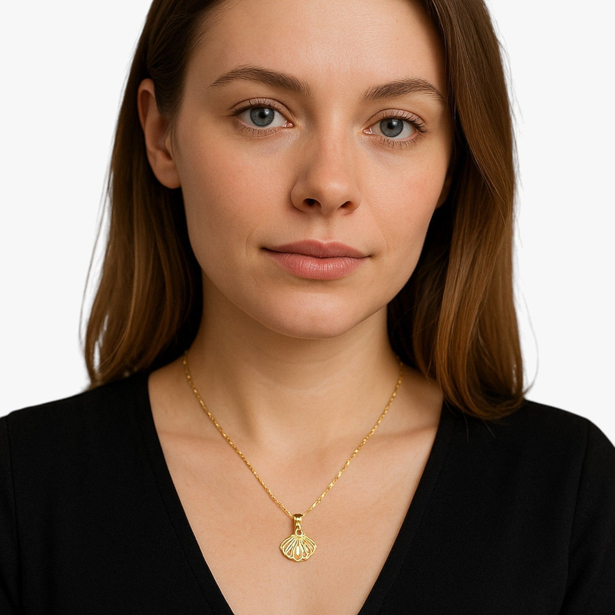 Nadia | Retro-Muschel-Perlenkette