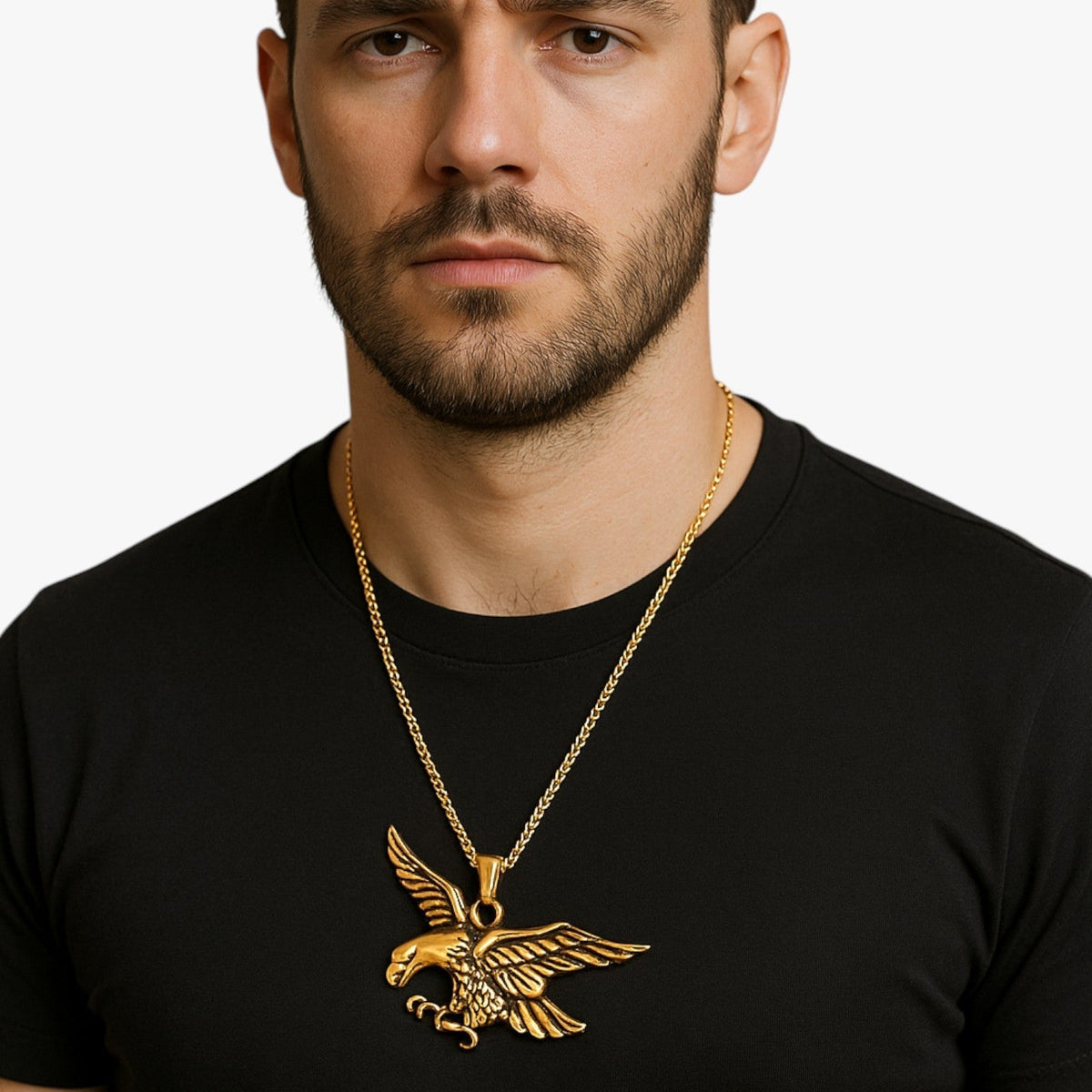 Emanuel | Punk-Adler Edelstahl Halskette