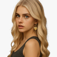 Martha | Elegante retro Herz-Ohrringe
