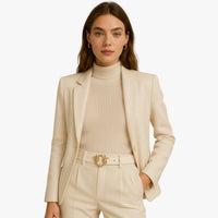 Sabrina | Eleganter Ledergürtel mit Design-Schnalle