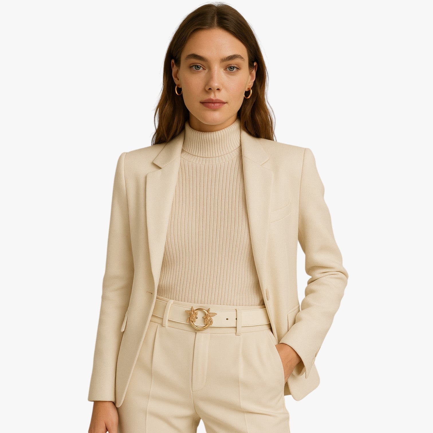 Sabrina | Eleganter Ledergürtel mit Design-Schnalle