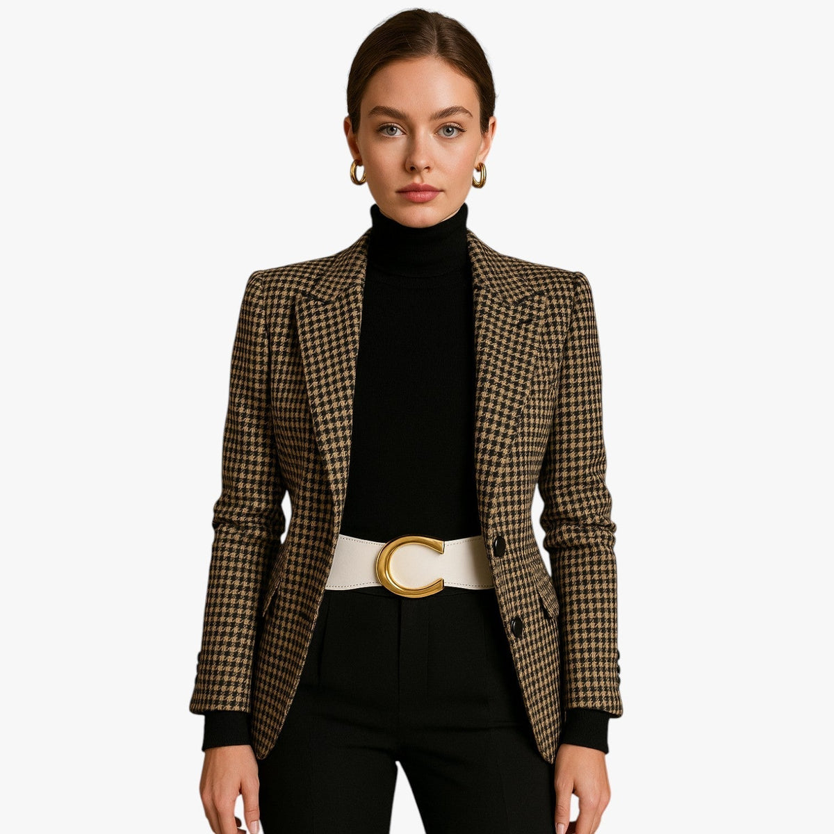 Elise | Lange elastische Taille mit goldener Schnalle