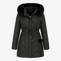 Winterdaunenjacke - mit Kapuze und dickem Pelzfutter für maximale Wärme