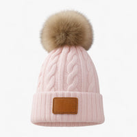 Strick-Pompom-Mütze