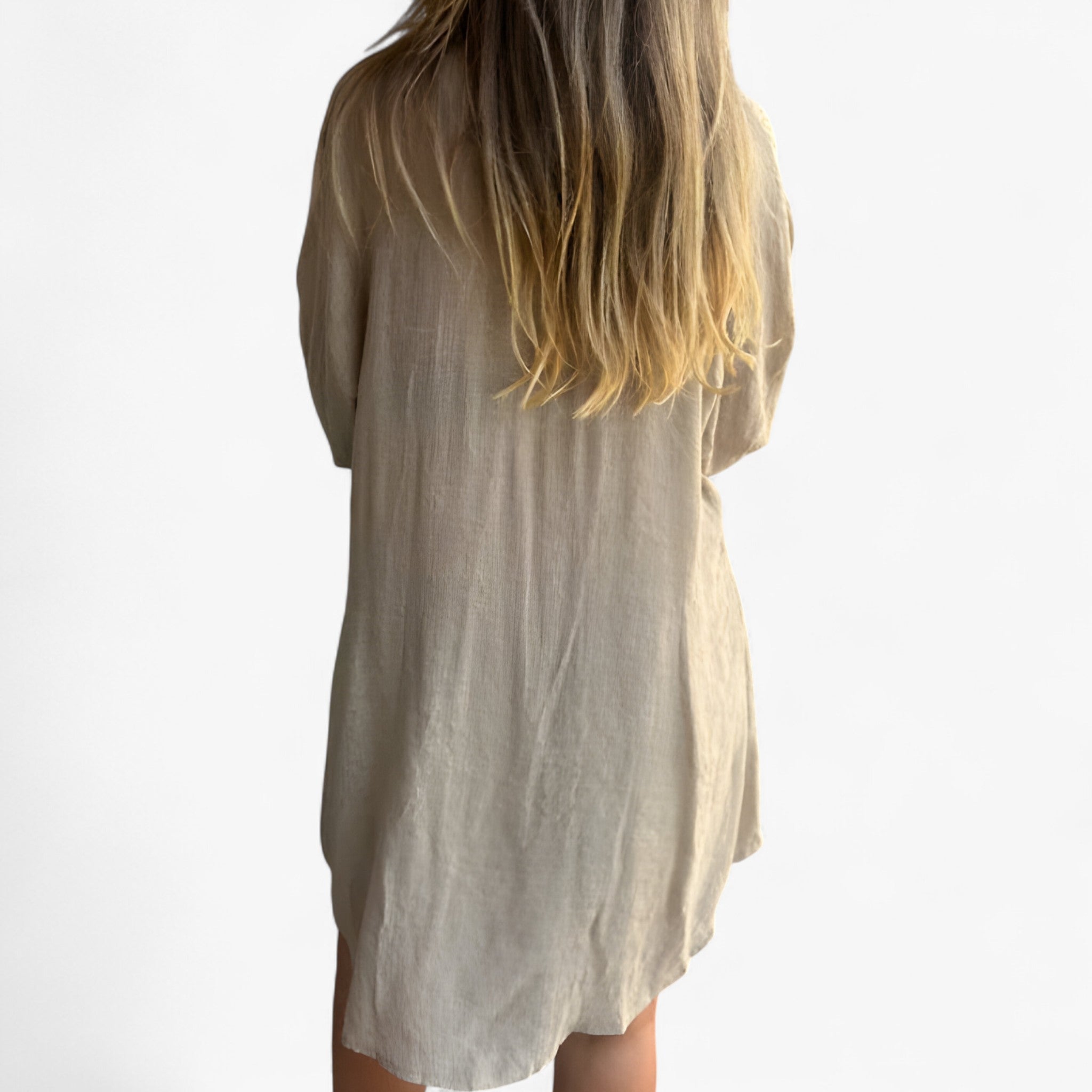 Isabelle | Damen Baumwoll-Linen Komplettanzug mit Shorts