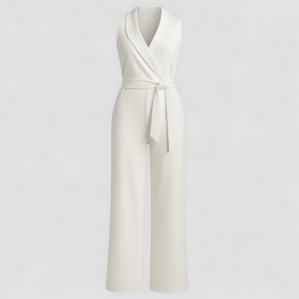 Aela | Damen Elegante V-Ausschnitt Jumpsuit