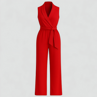 Aela | Damen Elegante V-Ausschnitt Jumpsuit