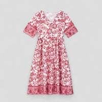 Micola | Damen Elegantes Blumenmuster Sommerkleid