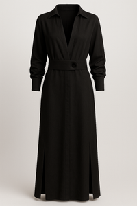 Maggie | Damen Elegantes Maxikleid V-Ausschnitt Sommer