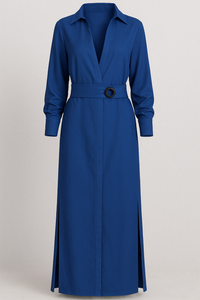 Maggie | Damen Elegantes Maxikleid V-Ausschnitt Sommer