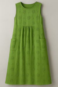Bethany | Damen Elegantes Midi Kleid mit Taschen