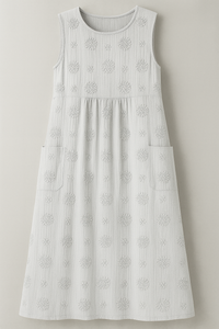 Bethany | Damen Elegantes Midi Kleid mit Taschen