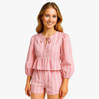 Renata | Damen Komplettes Sommer Outfit mit Streifen