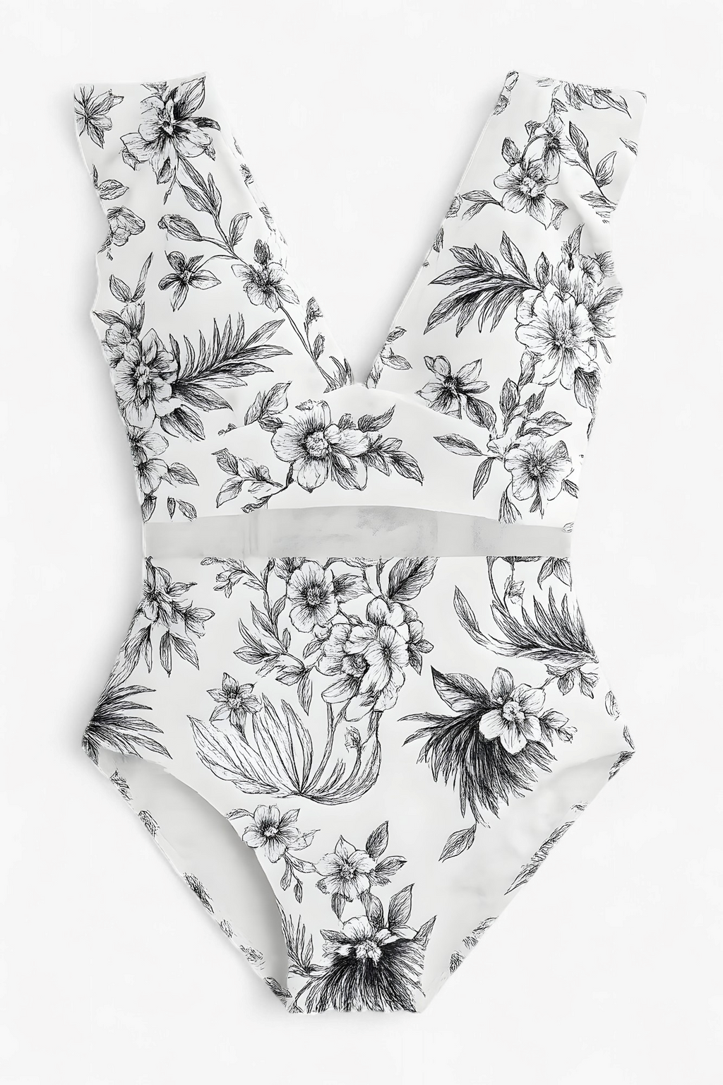 Melody | Damen Sexy Badeanzug mit Netzdetails