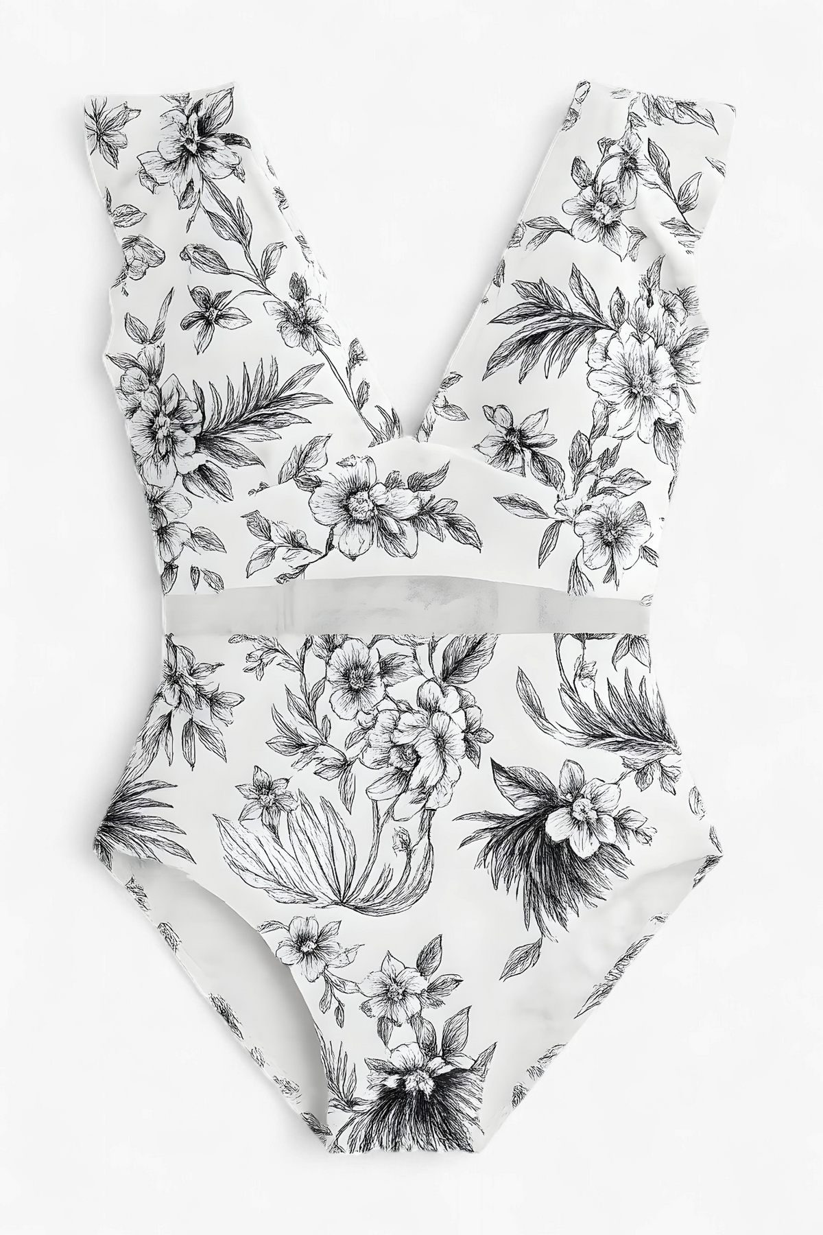 Melody | Damen Sexy Badeanzug mit Netzdetails