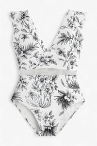 Melody | Damen Sexy Badeanzug mit Netzdetails
