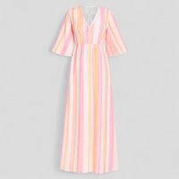 Aleiah | Damen V-Ausschnitt Sommerkleid in Farben