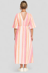 Aleiah | Damen V-Ausschnitt Sommerkleid in Farben