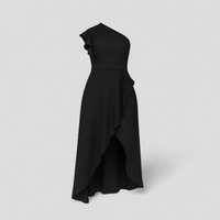 Sole | Asymmetrisches Damenkleid mit Rüschen