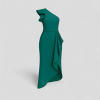 Sole | Asymmetrisches Damenkleid mit Rüschen