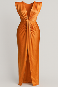 Martha | Damenkleid aus Glänzendem Satin