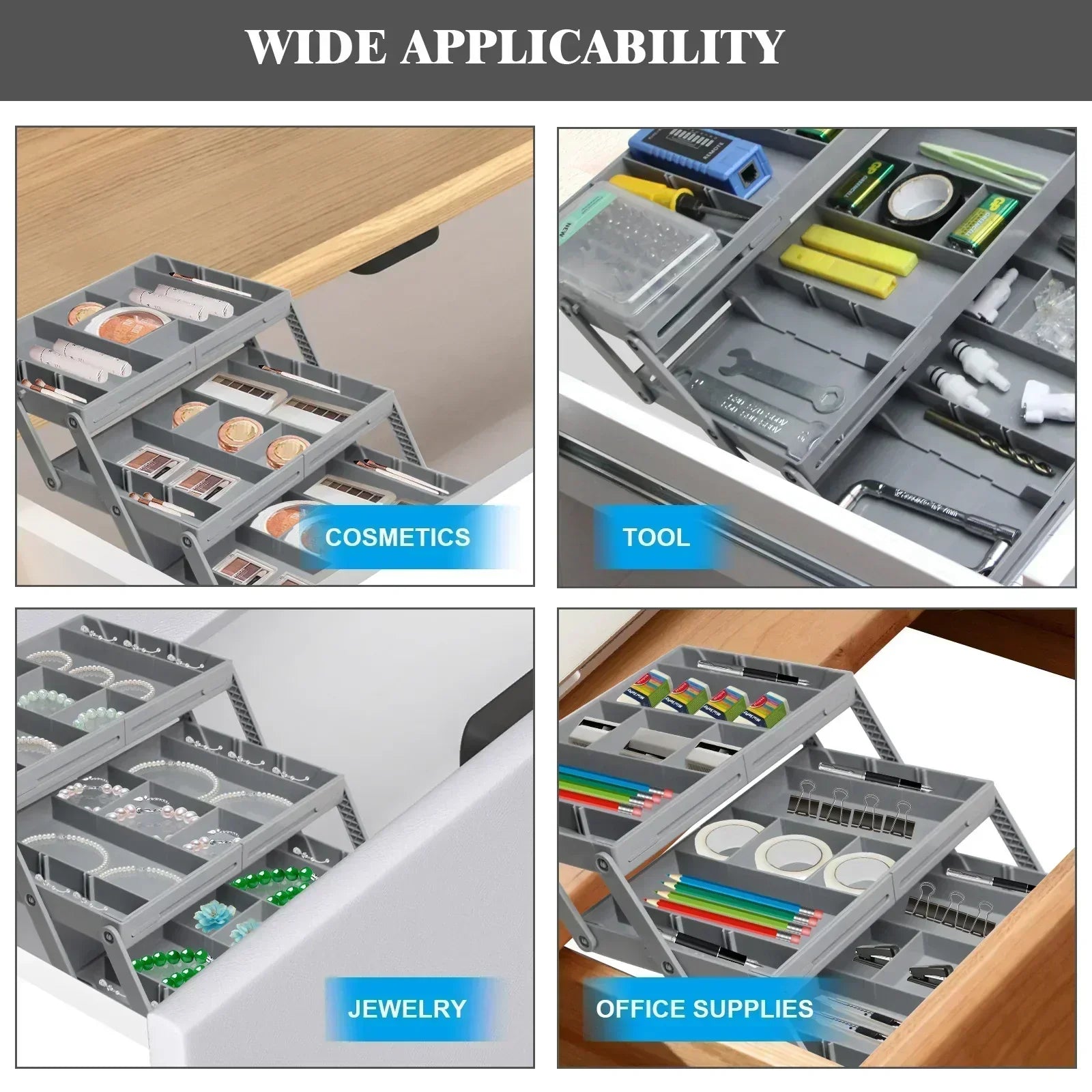 DrawerFix™ Ausziehbarer Organizer für Schubladen