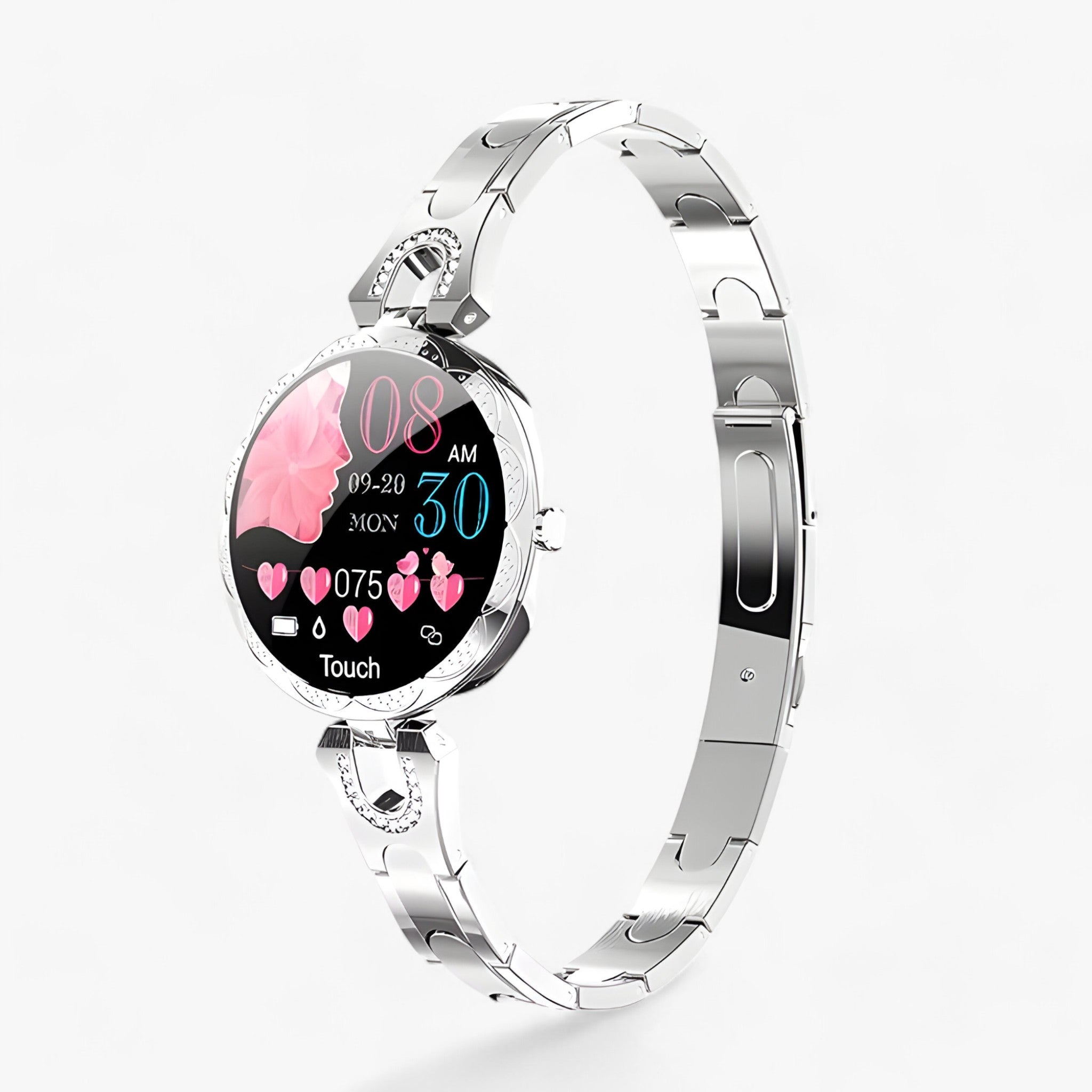 GlamFit | Smartwatch - Elegant, wasserdicht und in der Lage, den Fortschritt der Fitness zu verfolgen