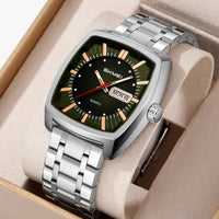 Alfred | Herrenarmbanduhr wasserdicht mit Datum und lumineszierendem Zifferblatt