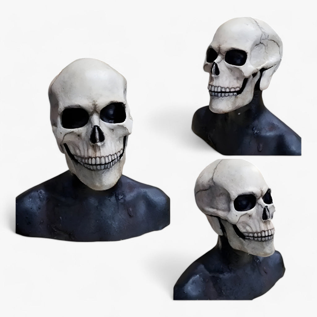 Vollkopf-Skelettmaske - Beweglicher Kiefer für einen erschreckenden Halloween-Effekt