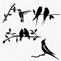 Gartendekoration | Metallvogel-Silhouette – Kunst im Hintergarten