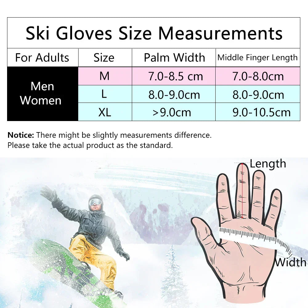 FrostGuard | Wasserdichte Skihandschuhe - Touchscreen & thermische Wärme