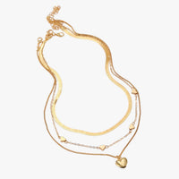 Isabelle | Eleganza a strati - Die Kette mit Herz, die dein Outfit zum Leuchten bringt