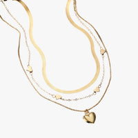 Isabelle | Eleganza a strati - Die Kette mit Herz, die dein Outfit zum Leuchten bringt