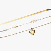Isabelle | Eleganza a strati - Die Kette mit Herz, die dein Outfit zum Leuchten bringt