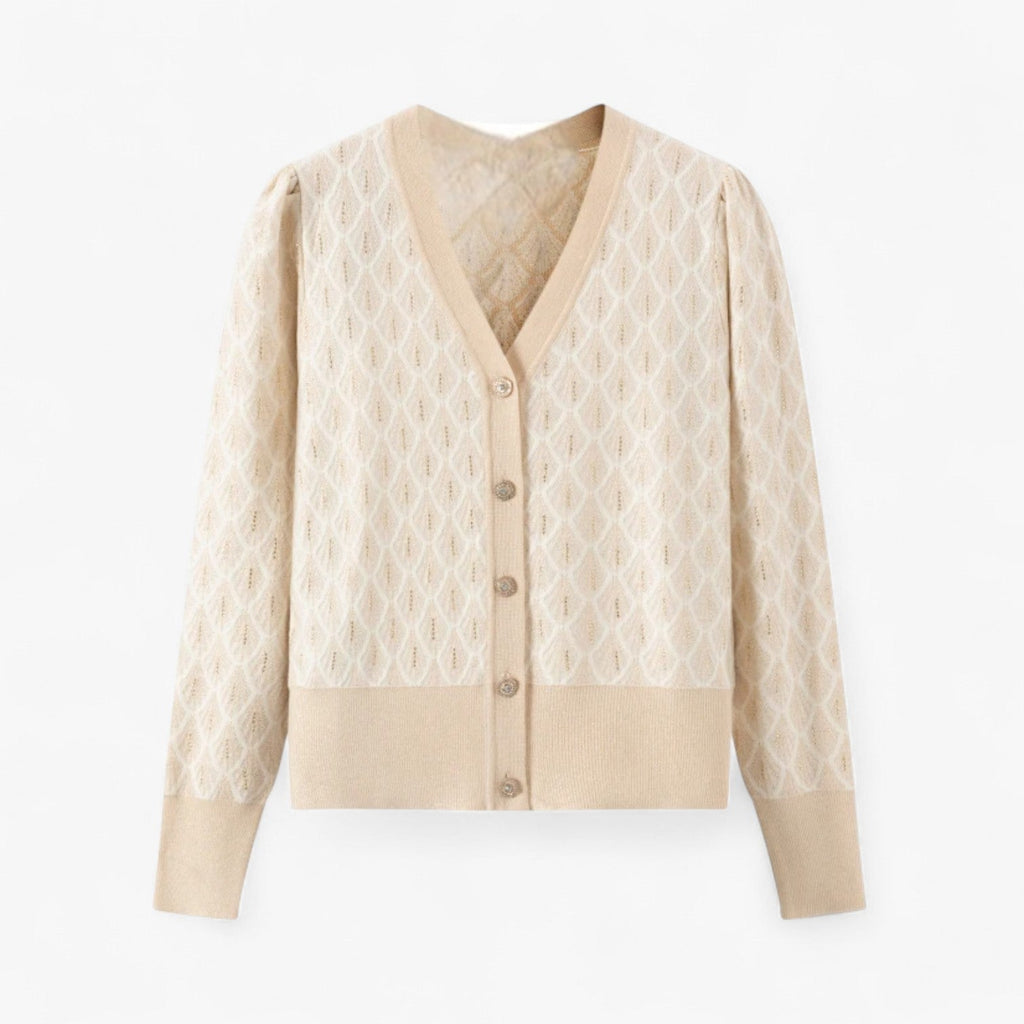 Alora | Damen-Pailletten-Cardigan: atmungsaktive Eleganz und lässiger Stil