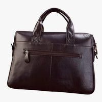 Benjamin | Elegante Herren Reisetasche aus echtem Leder Aktentasche Schultertasche für Laptop