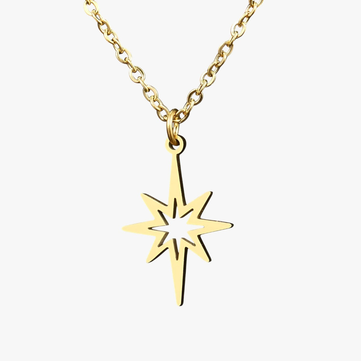 Lilith | Elegante Halskette mit Sternanhänger aus Edelstahl