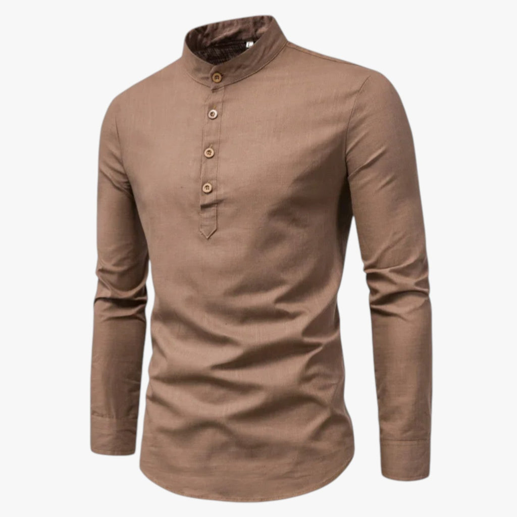 Railey | Herren-Hemd aus Baumwolle und Leinen – Frischer Frühling mit lässigem Stil