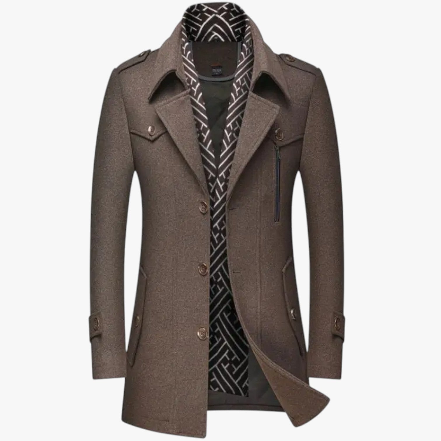 Dalton | Eleganz und Wärme - Langer Wollmantel für den Winter