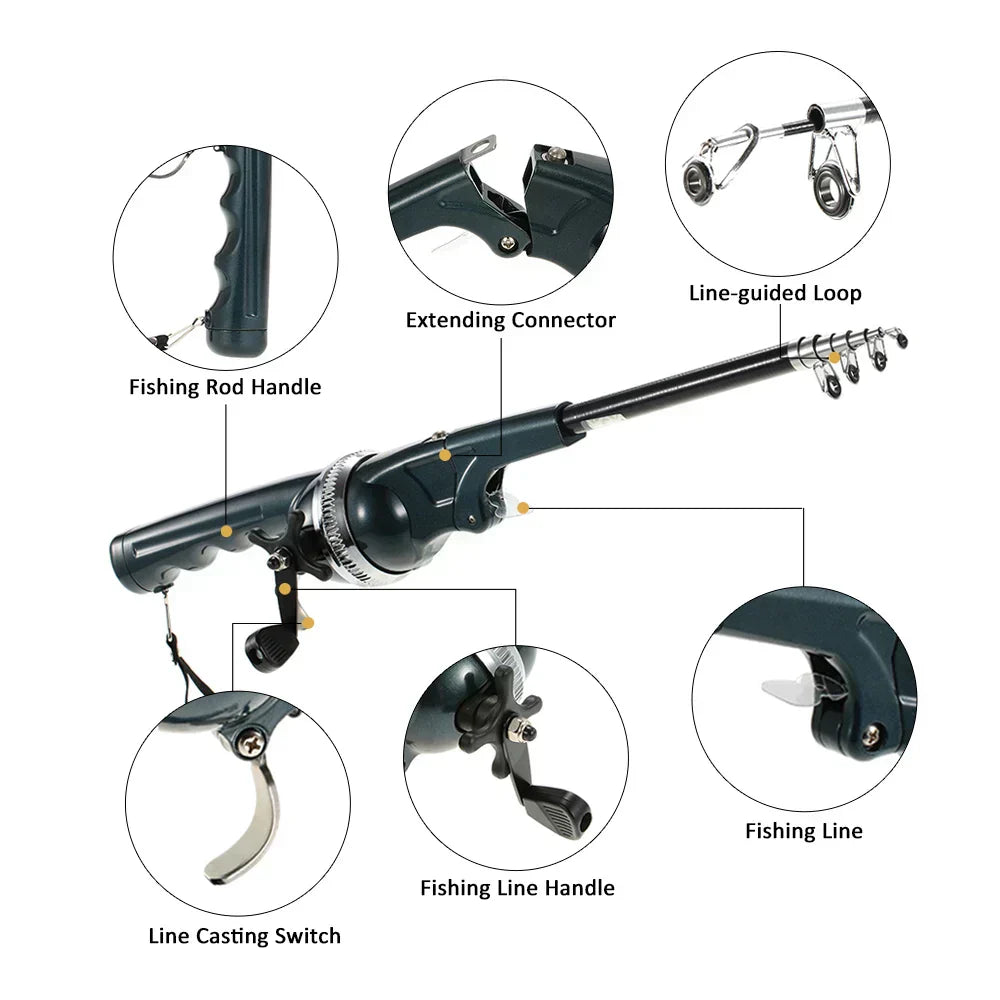 Fish Pro™ - Die faltbare All-in-One-Angelrute