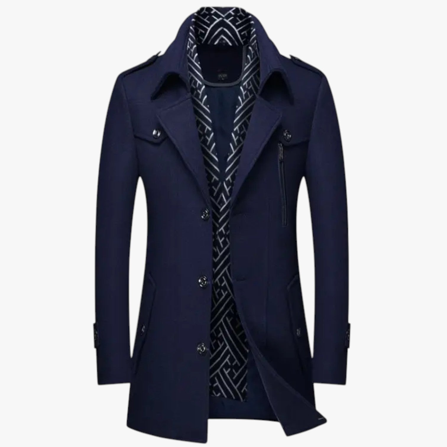 Dalton | Eleganz und Wärme - Langer Wollmantel für den Winter