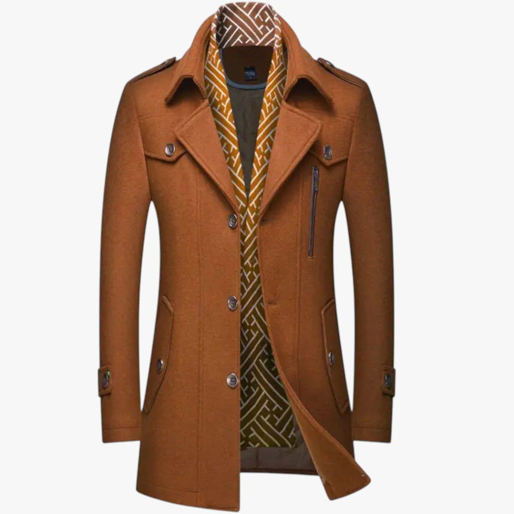 Dalton | Eleganz und Wärme - Langer Wollmantel für den Winter