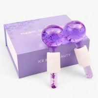 BeautyCool | Kristallkühlkugeln - Energiemassage für Gesicht & Augen, 2 Stück/Box
